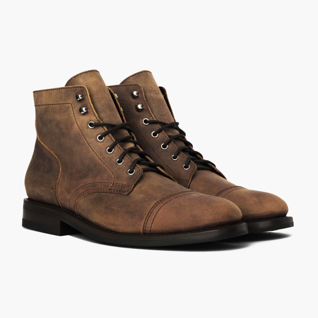 Vellano Frontier Goodyear Welt Lace-Up Leather Boot – Burnt Copper