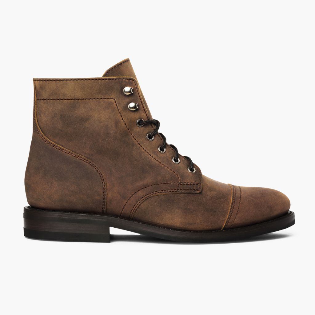 Vellano Frontier Goodyear Welt Lace-Up Leather Boot – Burnt Copper