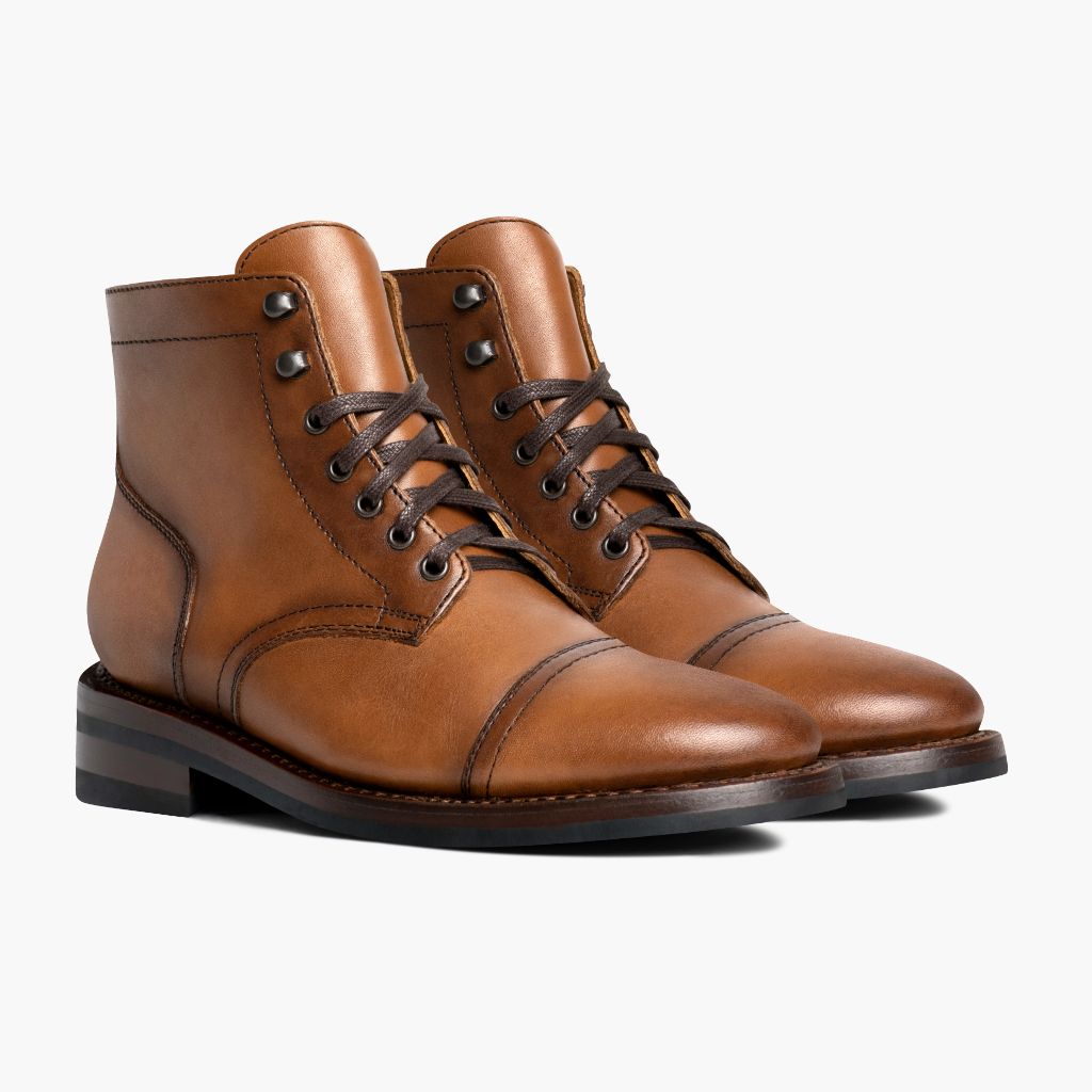 Vellano Frontier Goodyear Welt Lace-Up Leather Boot – Toffee Brown