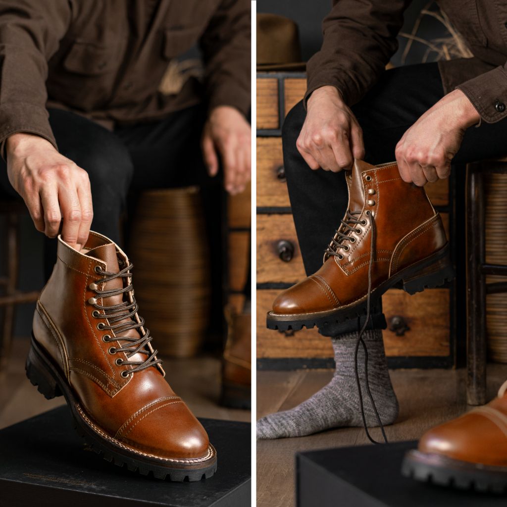 Vellano Outlander Goodyear Welt Service Boot – Mocha Brown