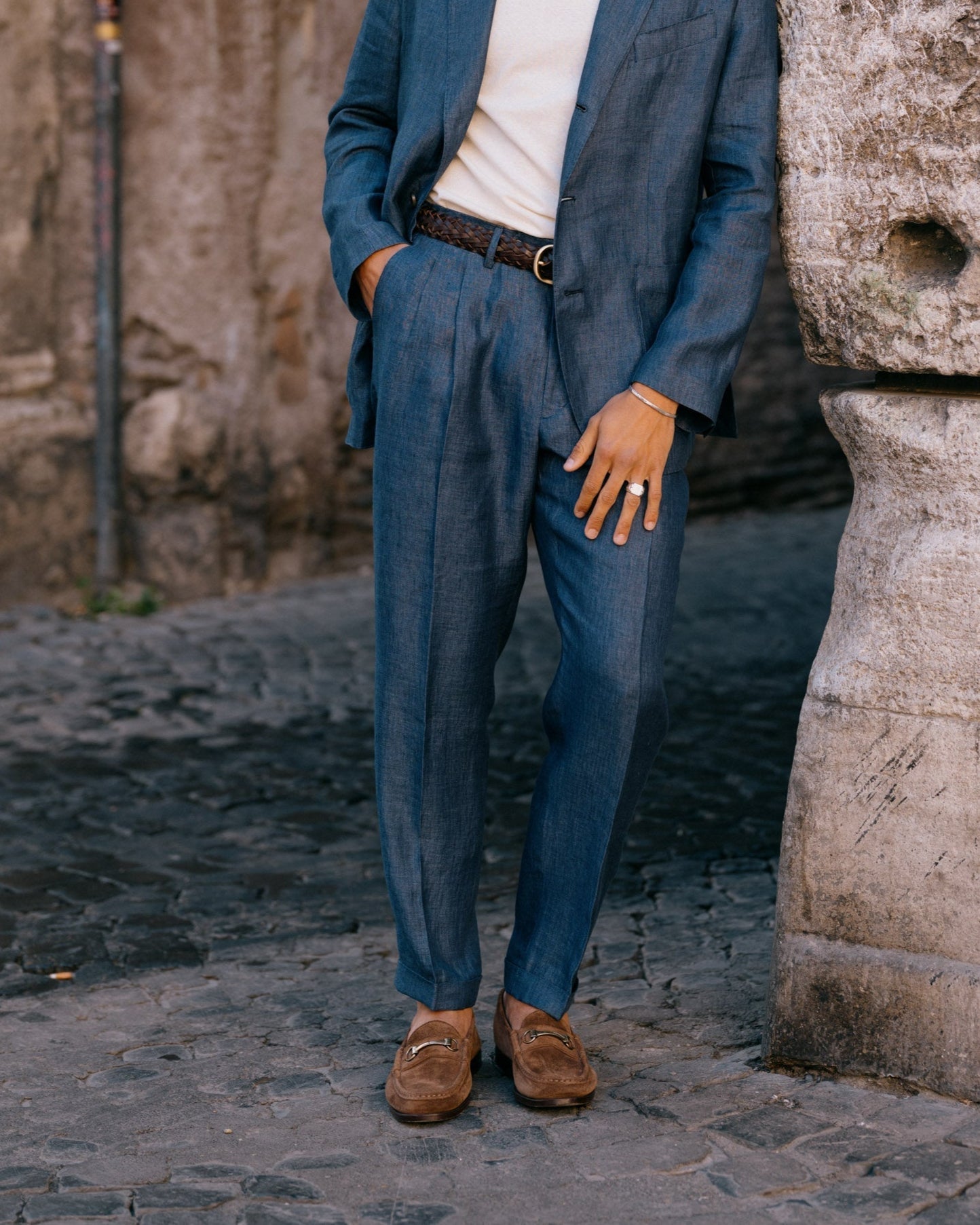 Vellano Milano Brown Suede Loafers