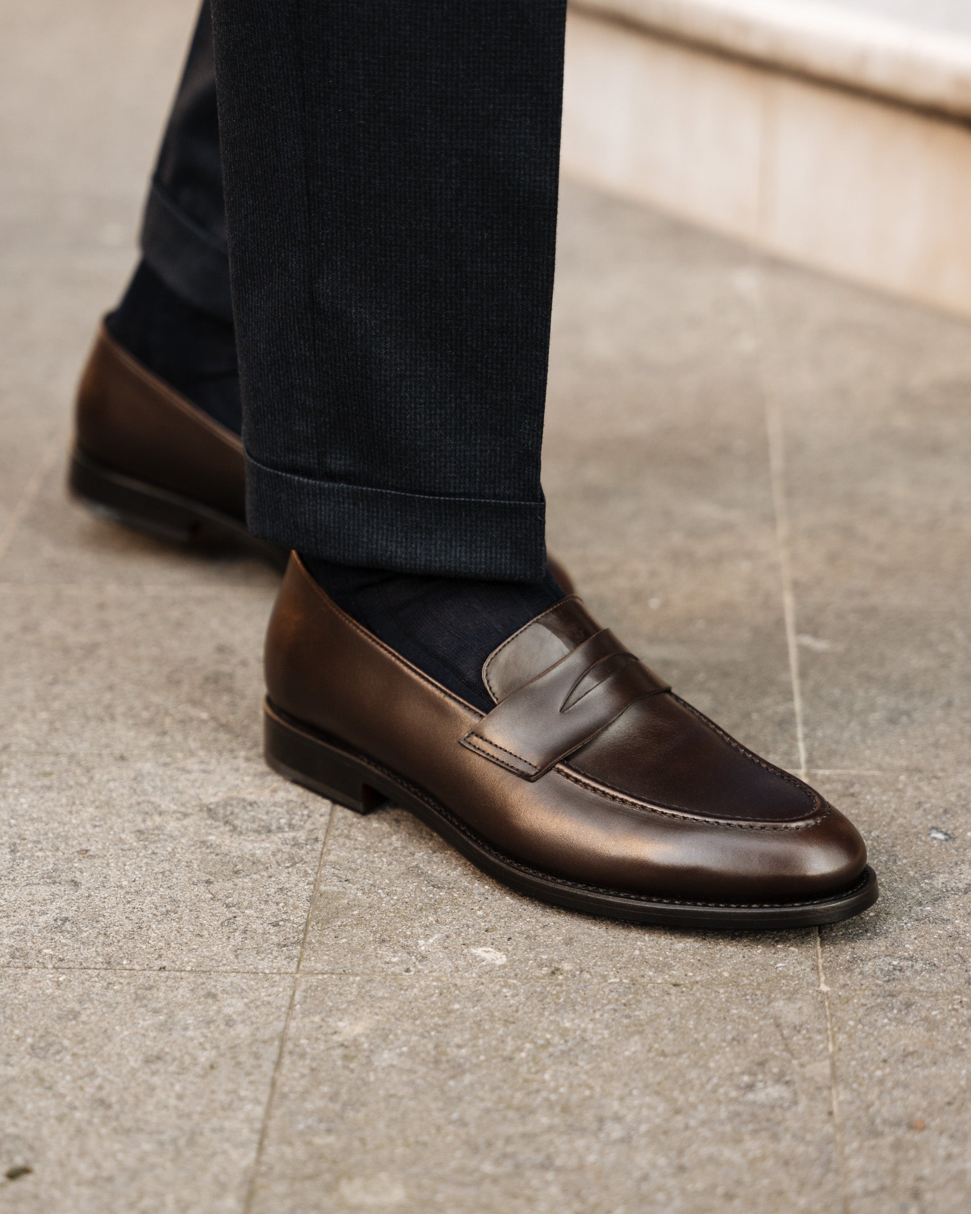 Vellano Harrowmere Dark Brown Penny Loafers