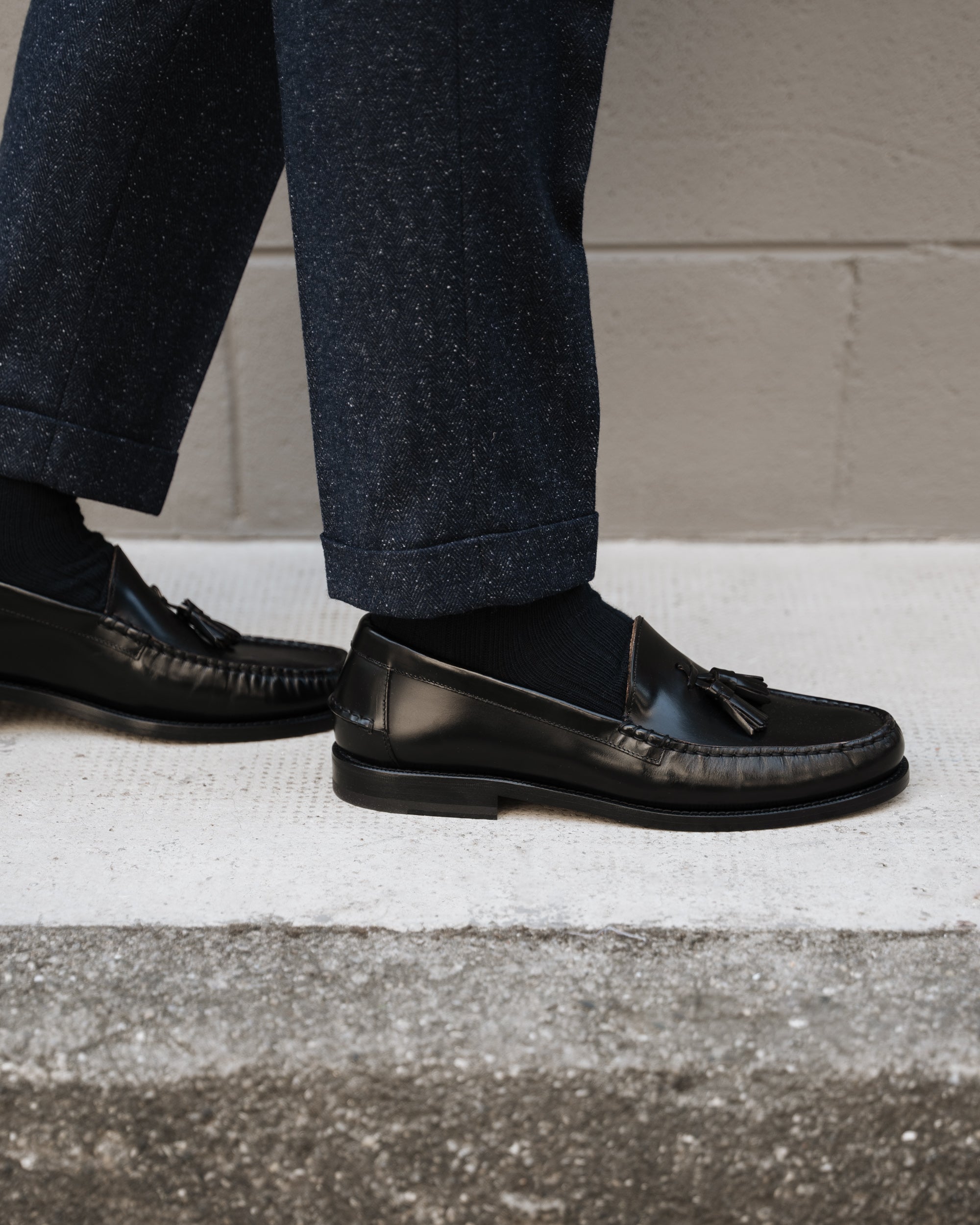 Vellano Marusee Black Leather Loafers