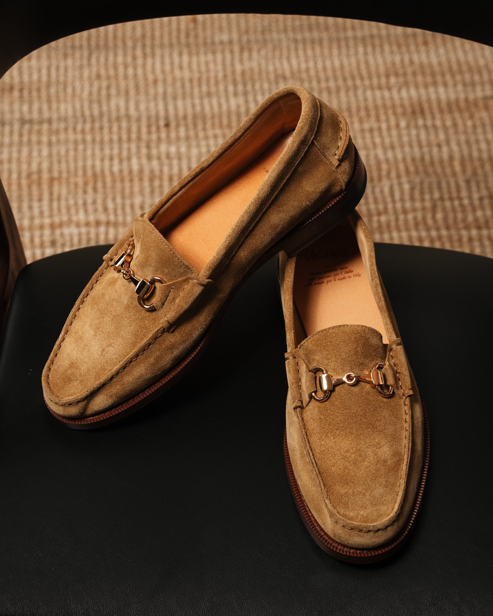 Vellano Raiser Beige Leather Loafers