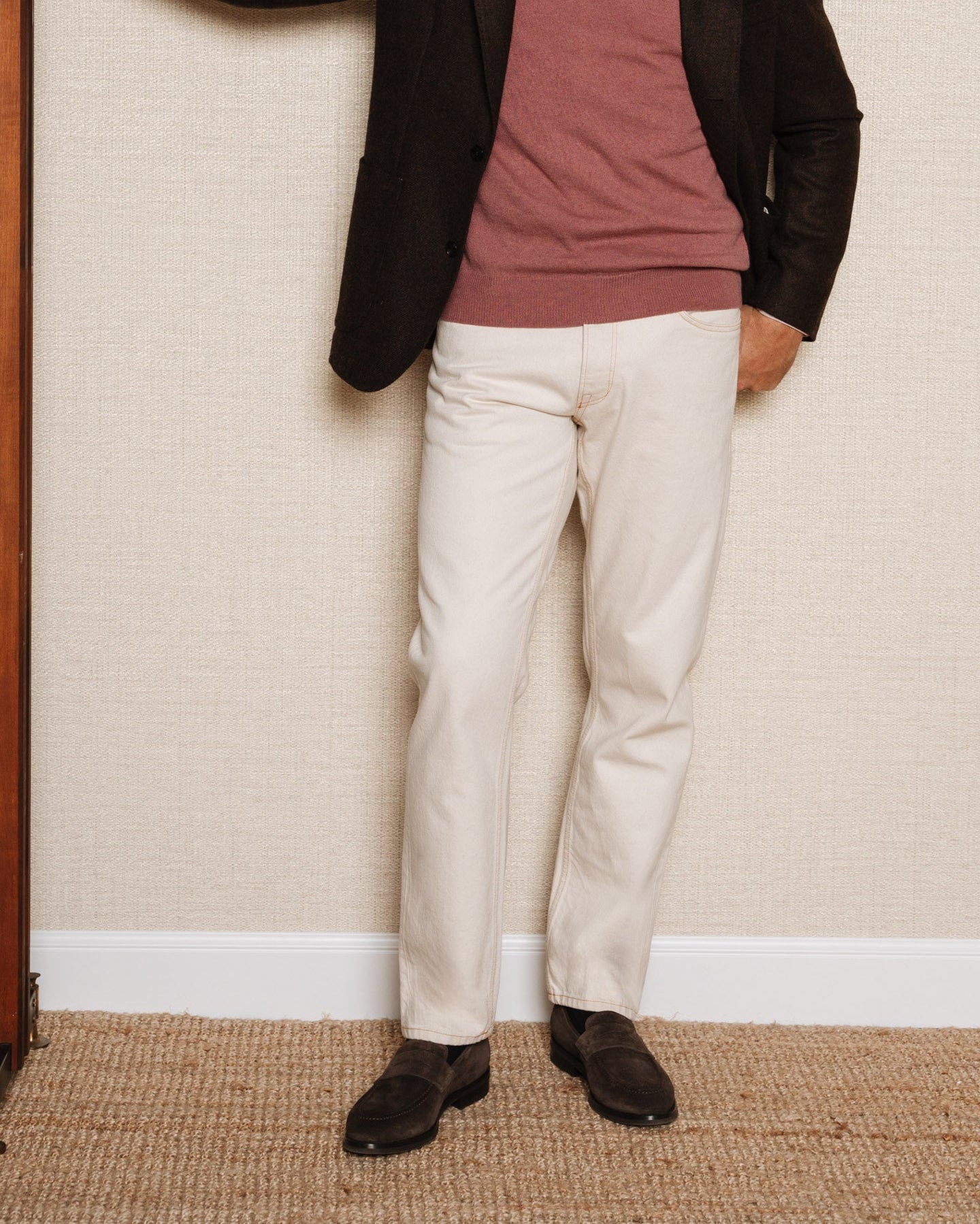 Vellano Harrowmere Tapered Dark Brown Suede Loafers