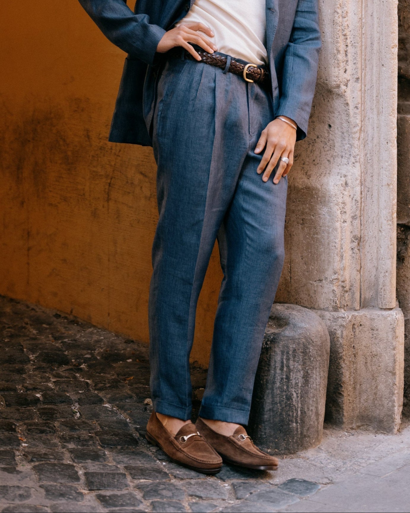 Vellano Milano Brown Suede Loafers