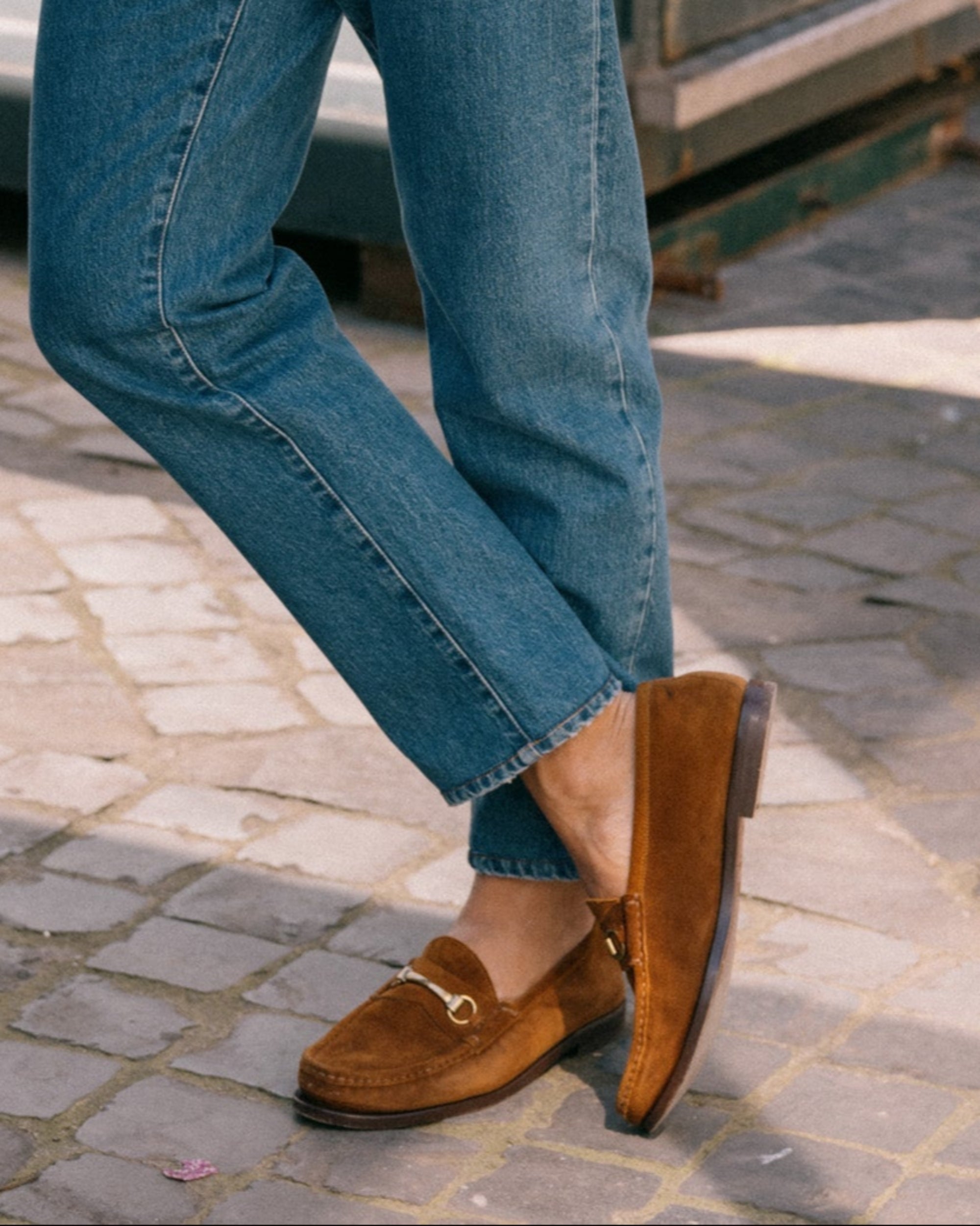 Vellano Milano Tobacco Suede Loafers