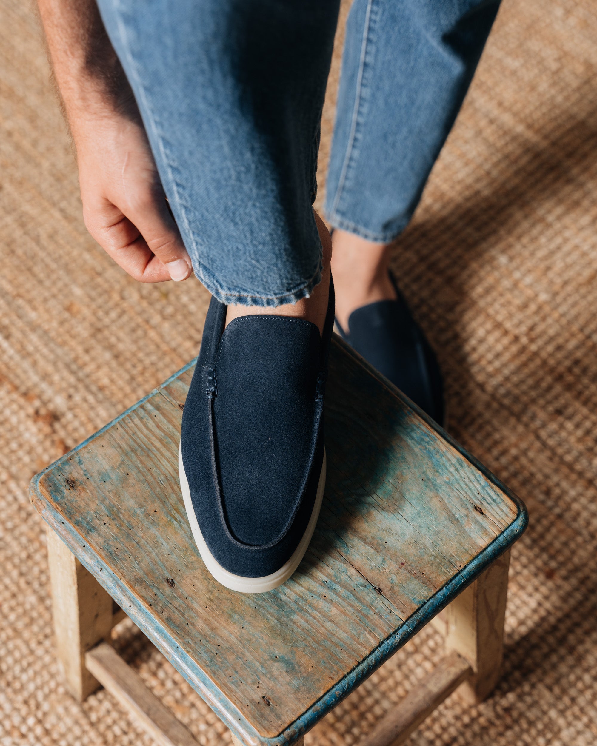 Vellano Calbridge Suede Loafers in Blue