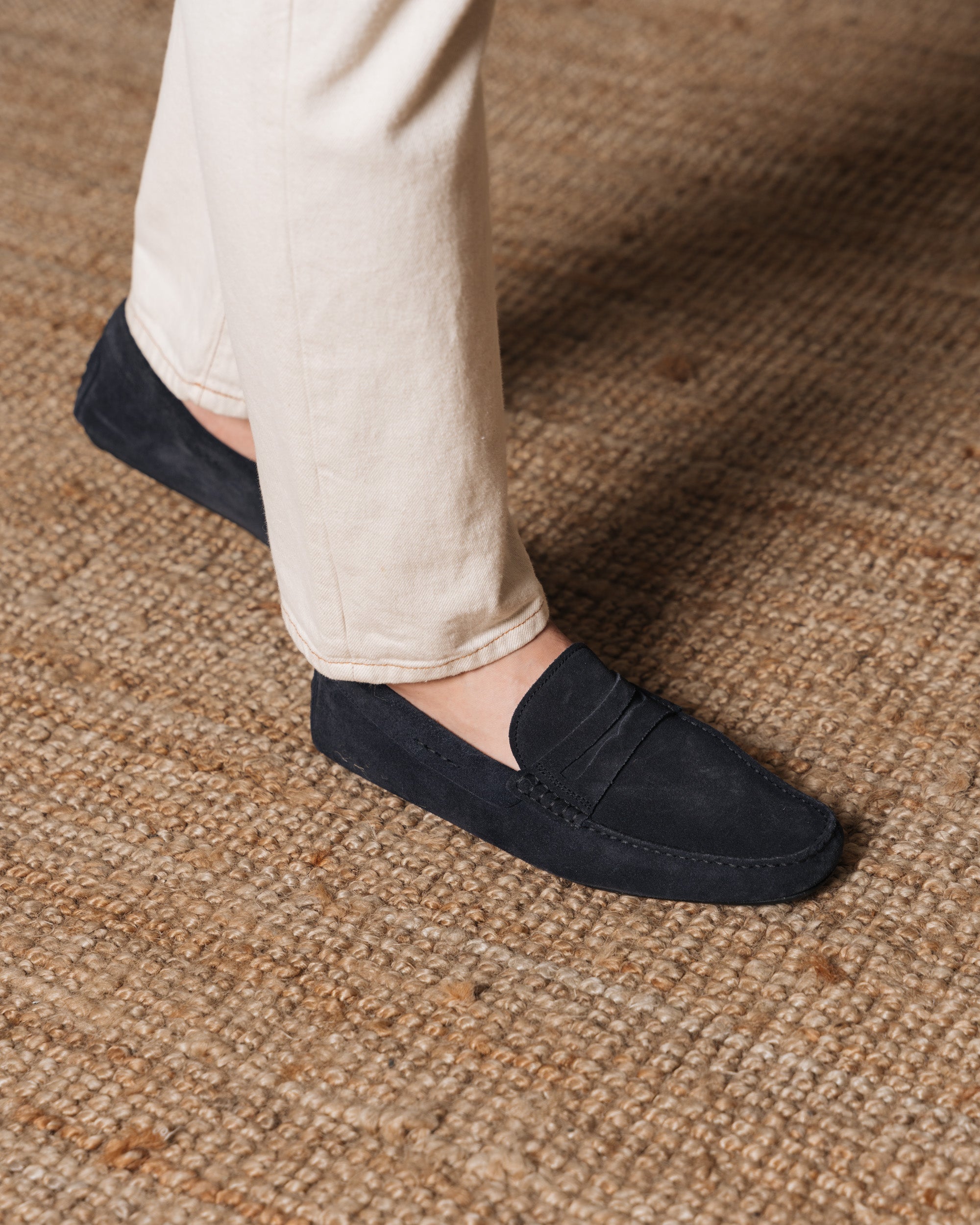 Vellano Eldwynd Blue Suede Moccasins