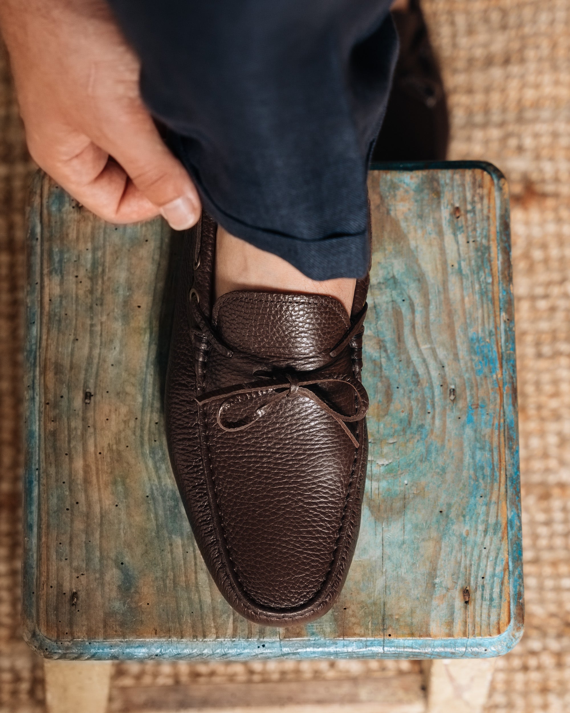 Vellano Eldwynd Hammered Leather Moccasins