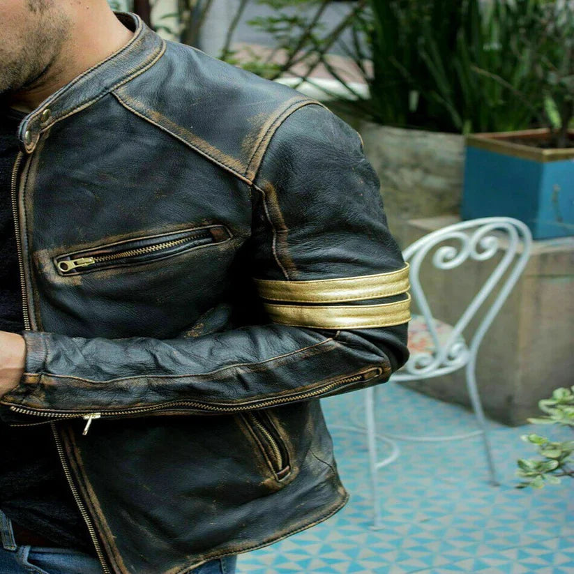 Vellano Raden Vintage Biker Jacket
