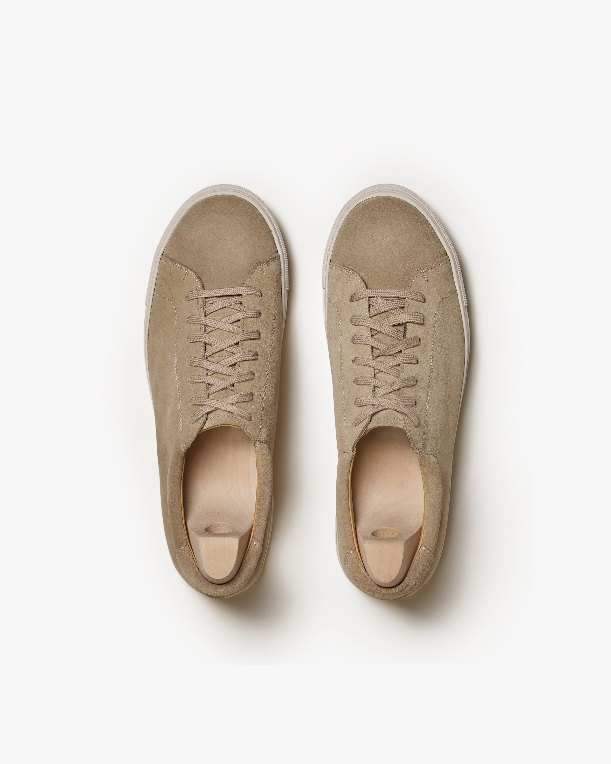 Vellano Oaxen Beige Suede Sneakers