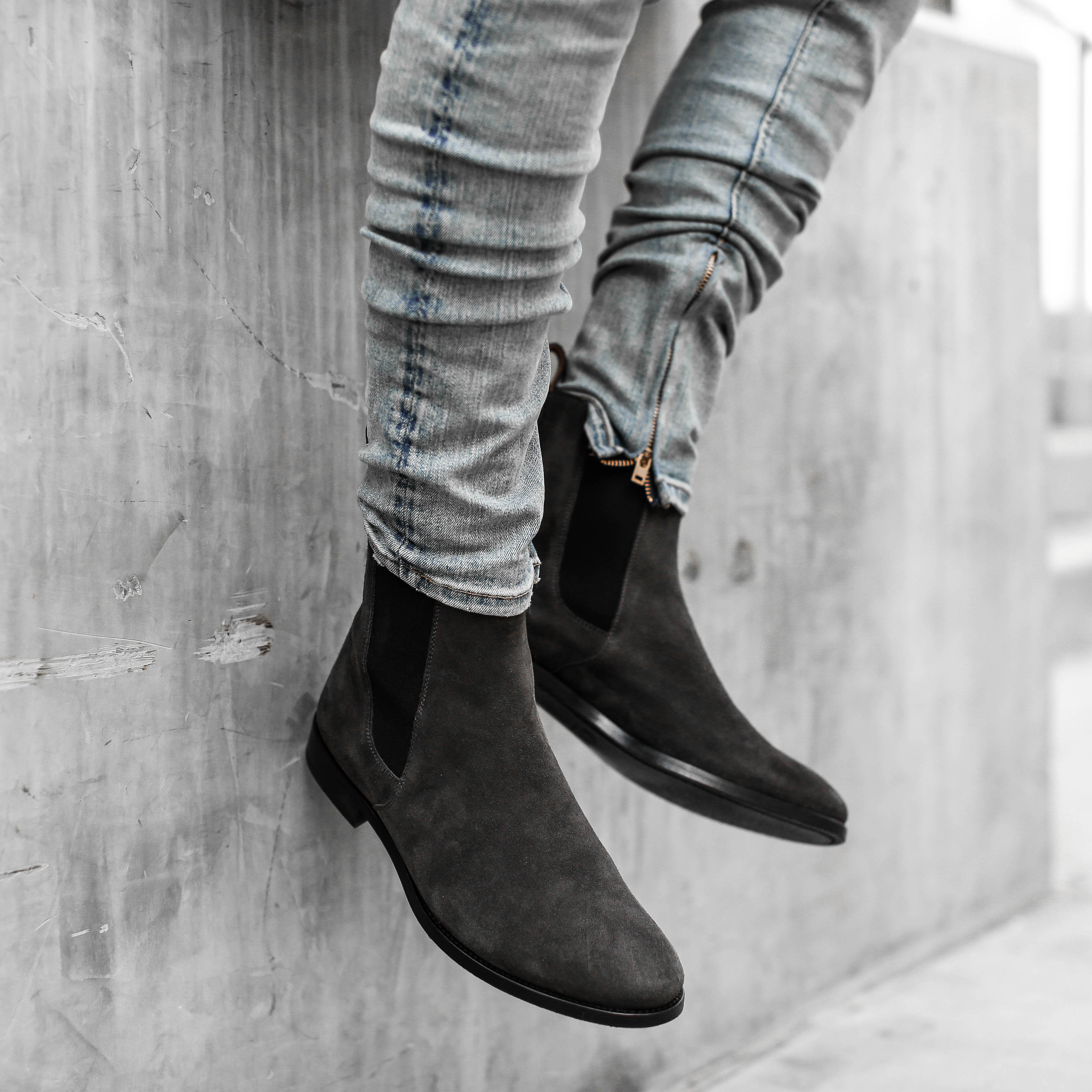 Vellano Chelsea Boots Grey