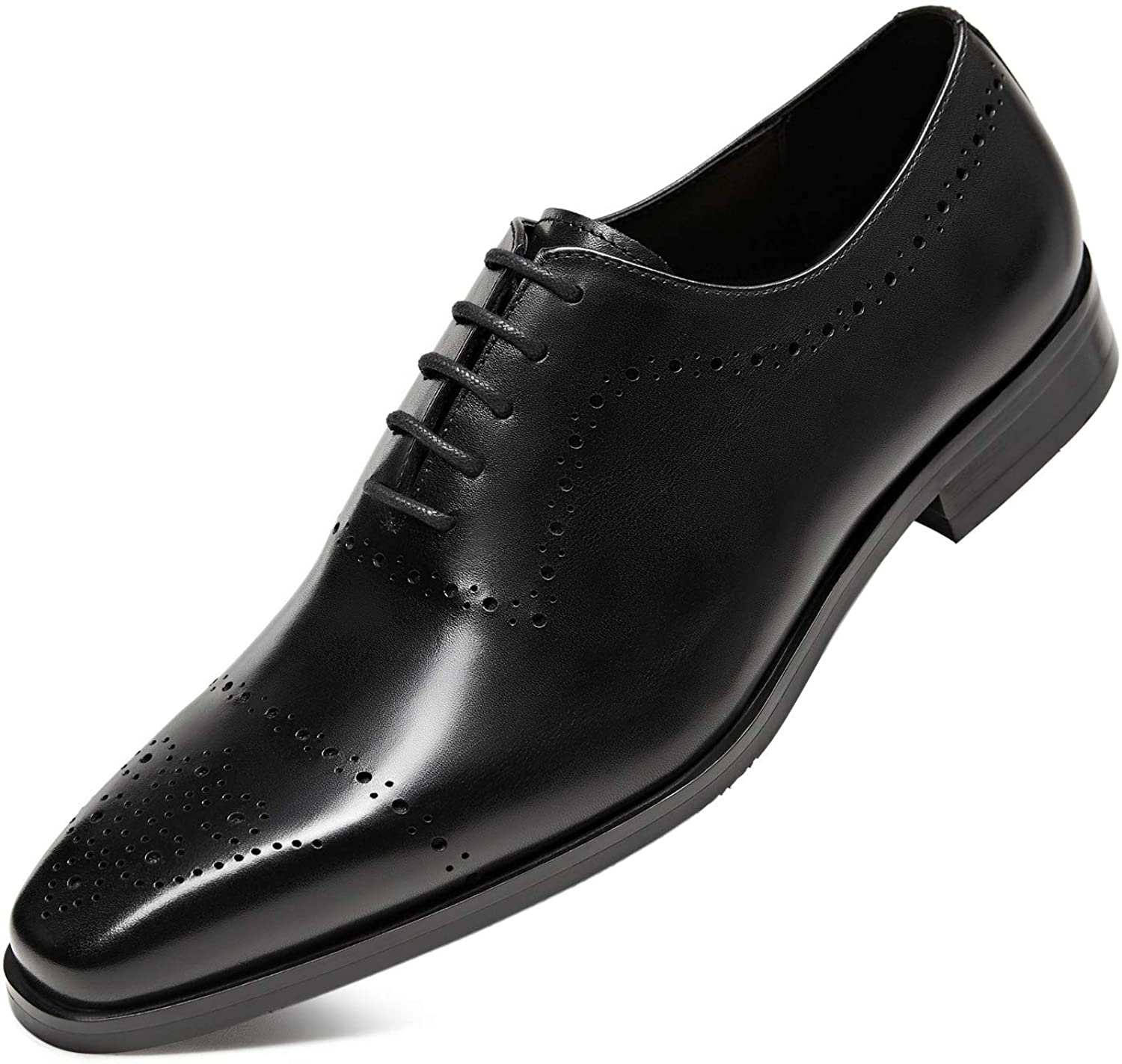 Vellano Allen Royal Black Brogue Derby Shoe