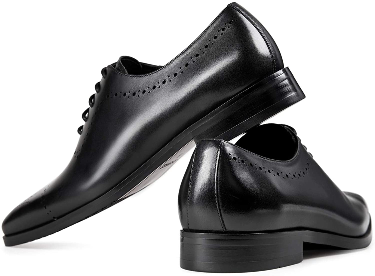 Vellano Allen Royal Black Brogue Derby Shoe