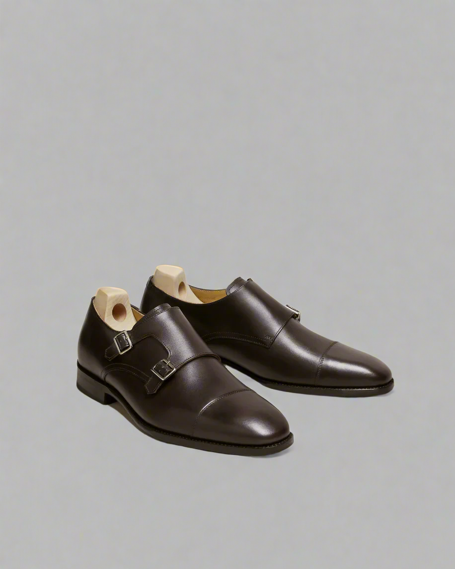 Vellano Alsten Brown Leather Monk Strap