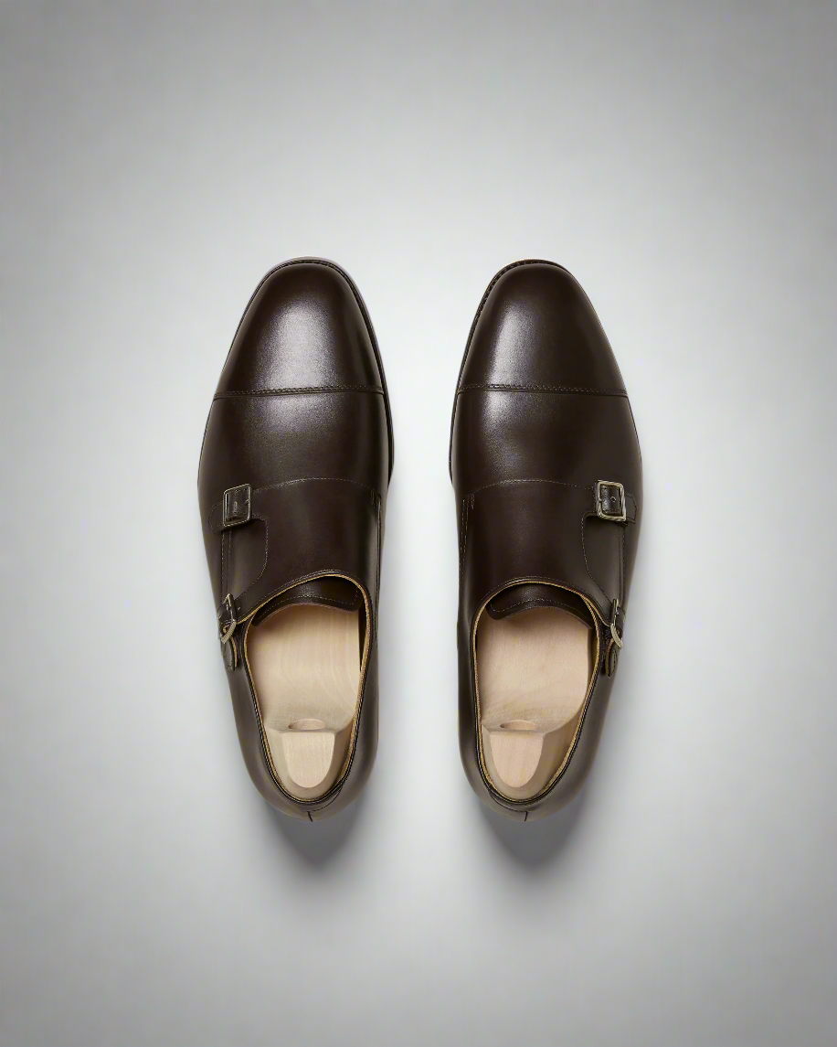 Vellano Alsten Brown Leather Monk Strap