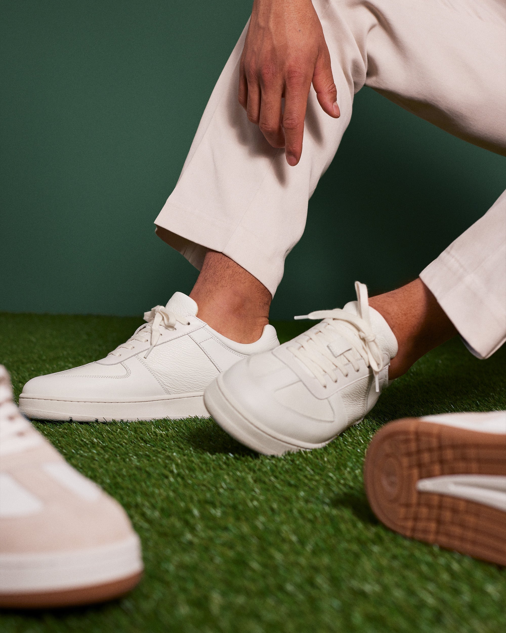 Vellano Bastad White Leather Collaboration Sneakers