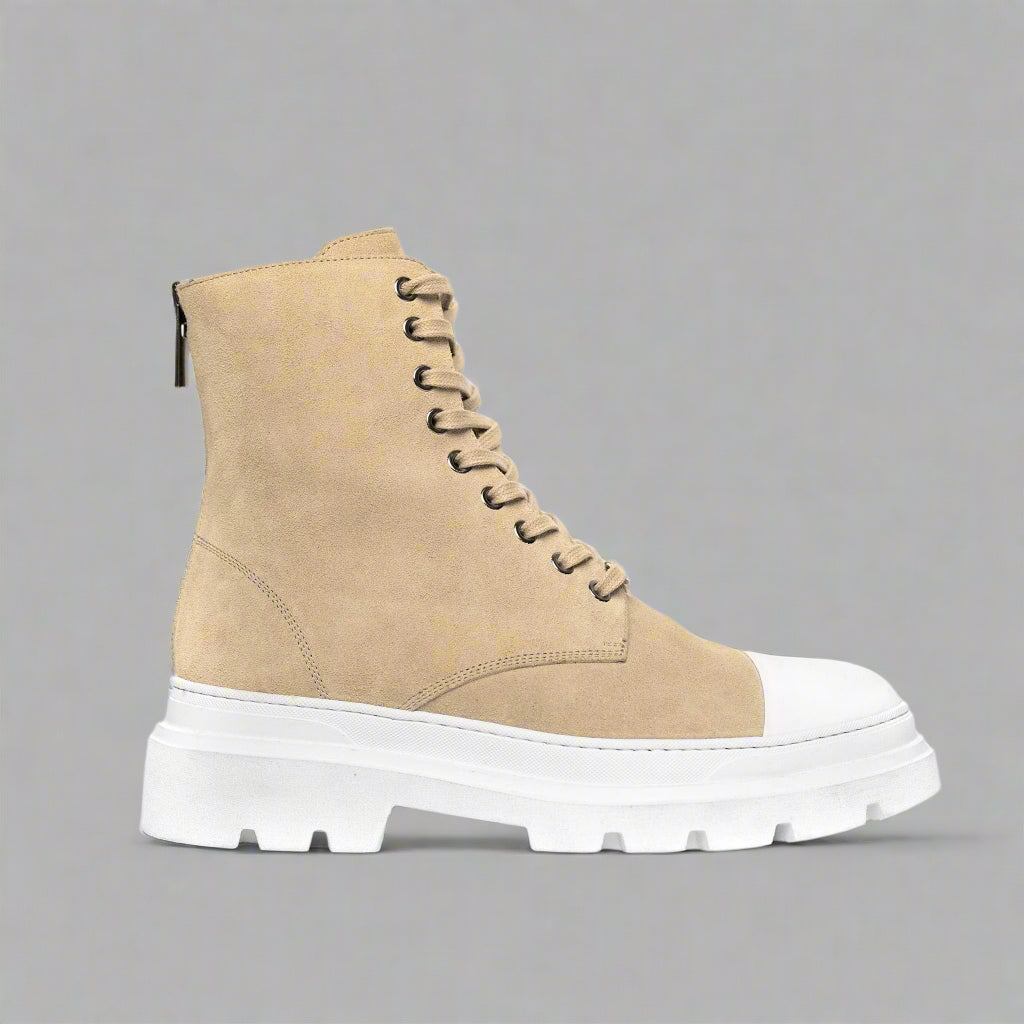 Vellano Combat Boots Beige