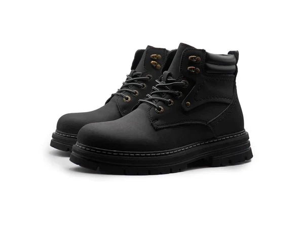 Vellano Ambler Black Nubuck Zipper Track Boots