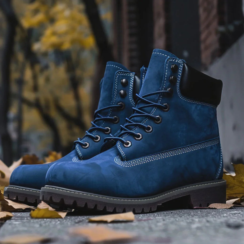 Vellano Blue Nubuck Allegro Combat Hiking Boots