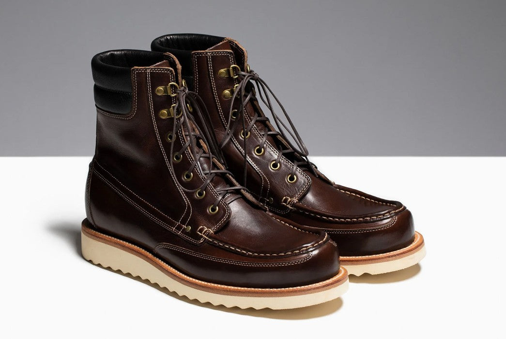 Vellano Natalia Brown Leather Derby Hiking Boots
