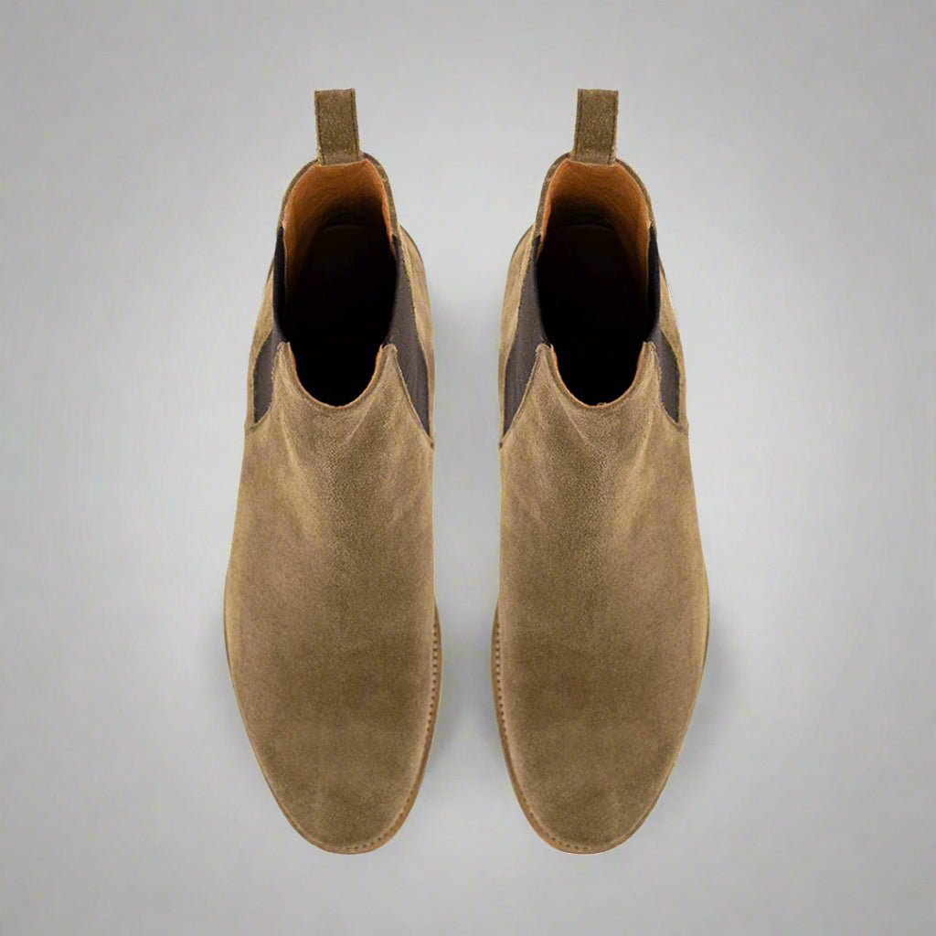 Vellano Sand Suede Chelsea Boots