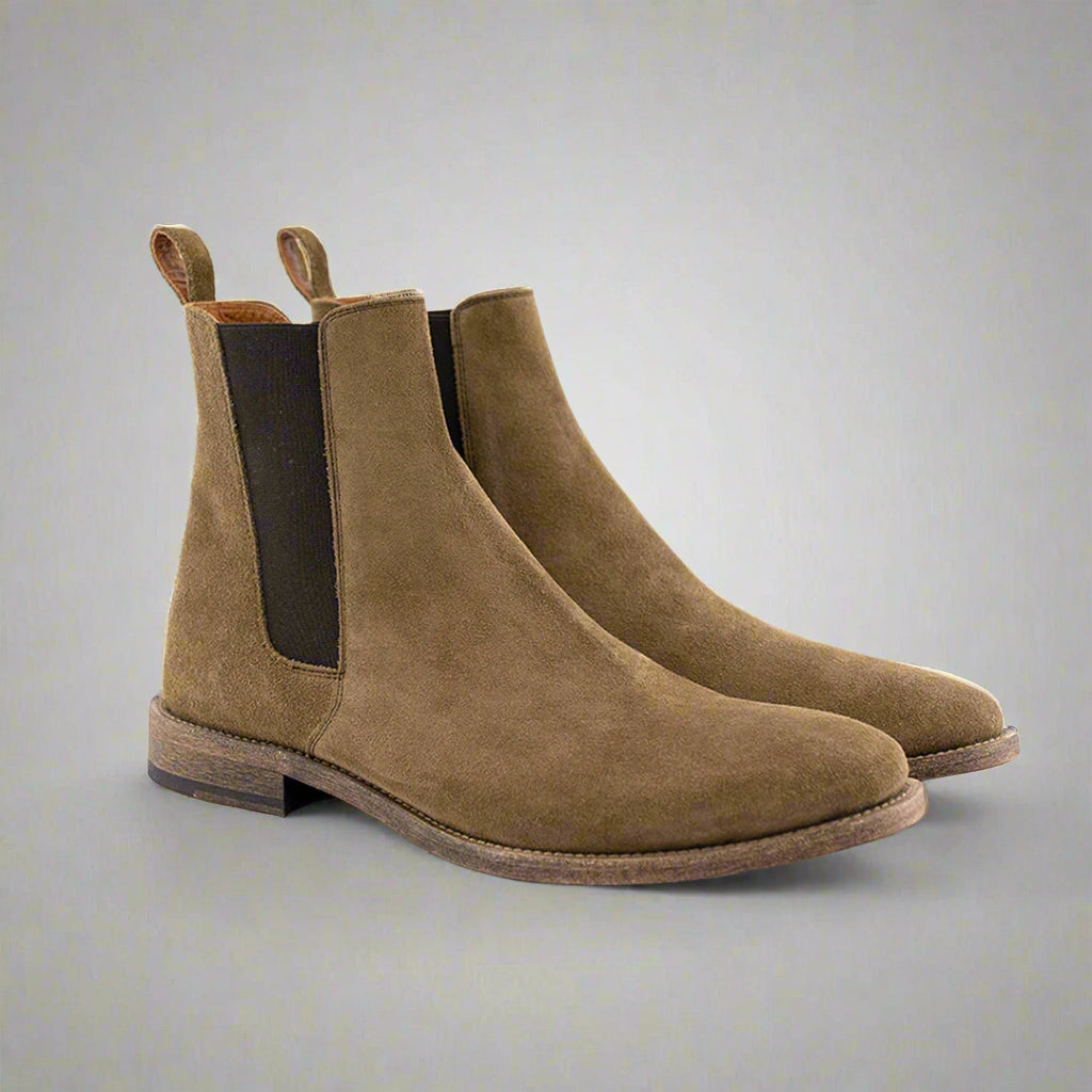 Vellano Sand Suede Chelsea Boots
