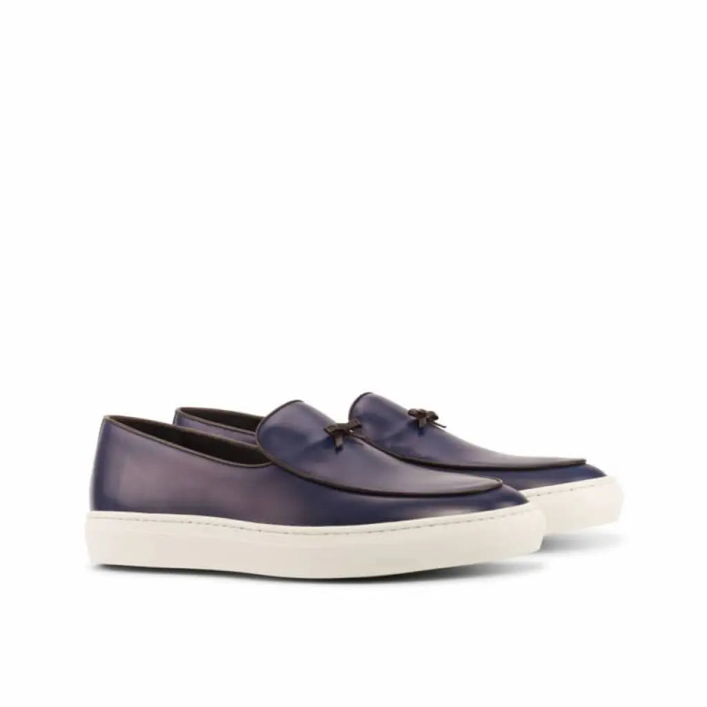 Vellano Lewis Navy Blue Belgian Loafer Sneaker