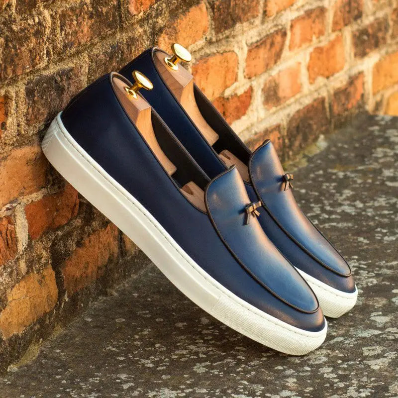 Vellano Lewis Navy Blue Belgian Loafer Sneaker