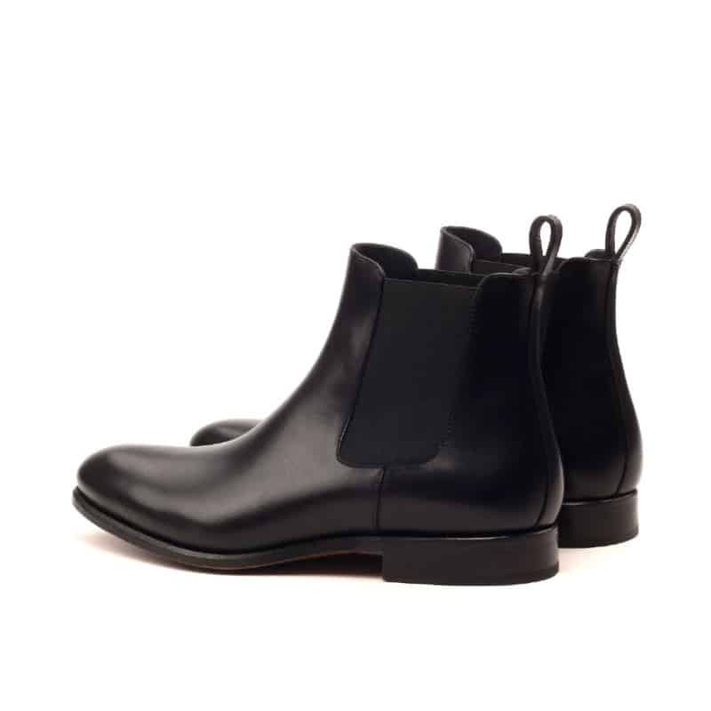Vellano Black Crust Leather Chelsea Boot
