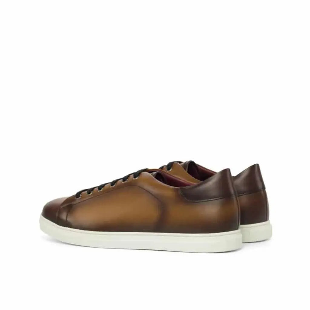 Vellano Alexander Cognac Handpainted Low Top Sneaker