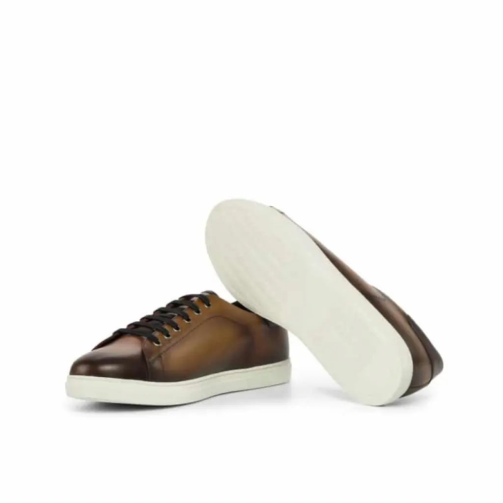 Vellano Alexander Cognac Handpainted Low Top Sneaker