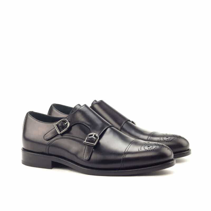 Vellano John Black Double Strap Monk