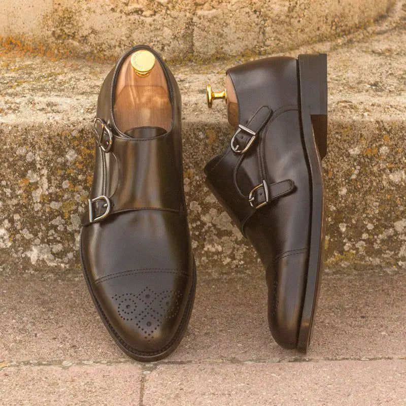 Vellano John Black Double Strap Monk