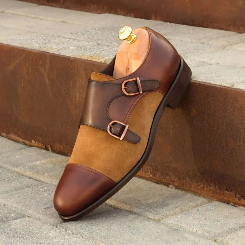 Vellano Brown Crust Mid Suede Monk