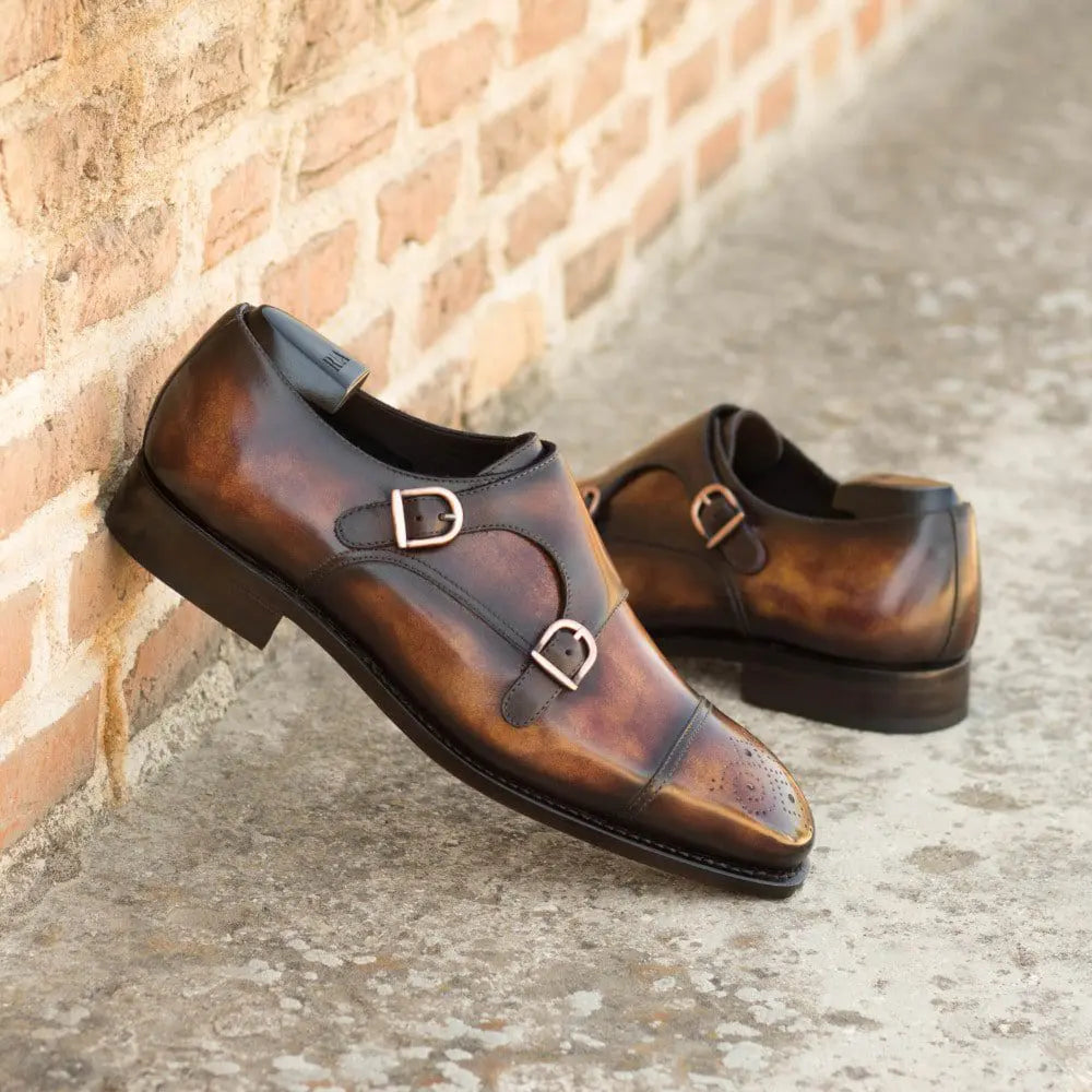 Vellano Cognac Earth Textured Double Monk