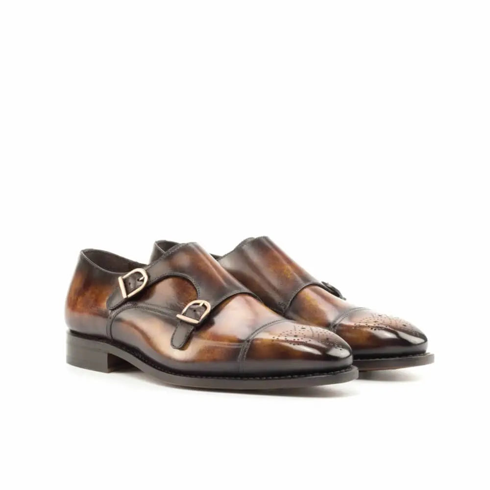 Vellano Cognac Earth Textured Double Monk