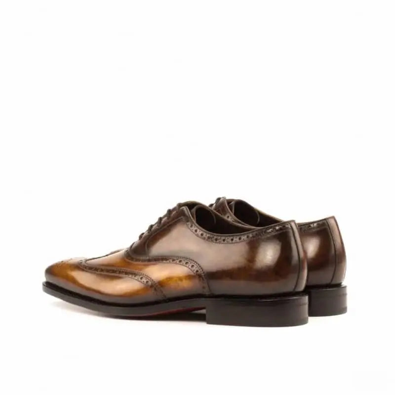 Vellano Cognac Earth Brown Brogue Dress Shoe