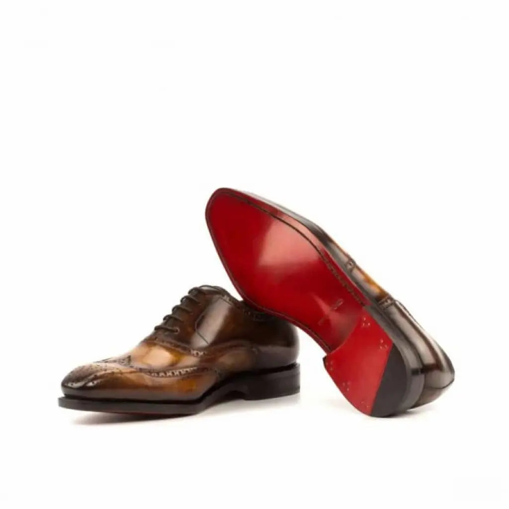 Vellano Cognac Earth Brown Brogue Dress Shoe