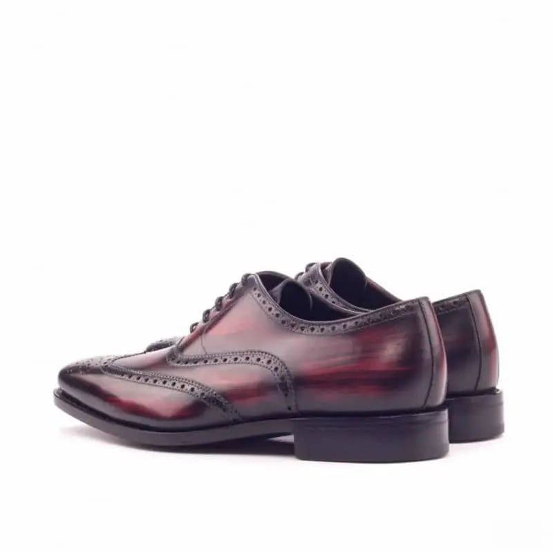Vellano Burgundy Black Two Tone Brogue Shoe