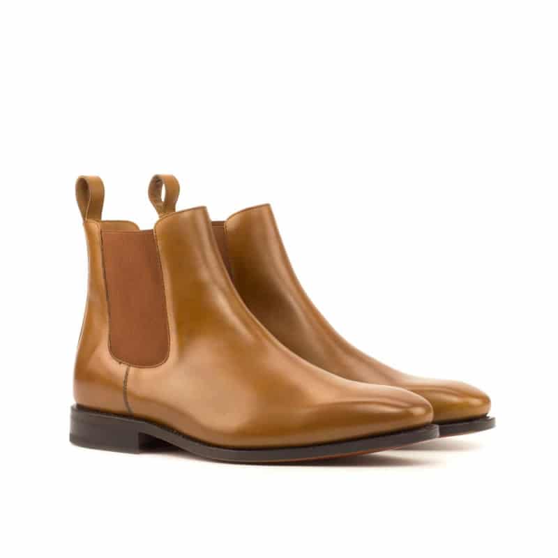 Vellano Tan Luxury Leather Chelsea Boot