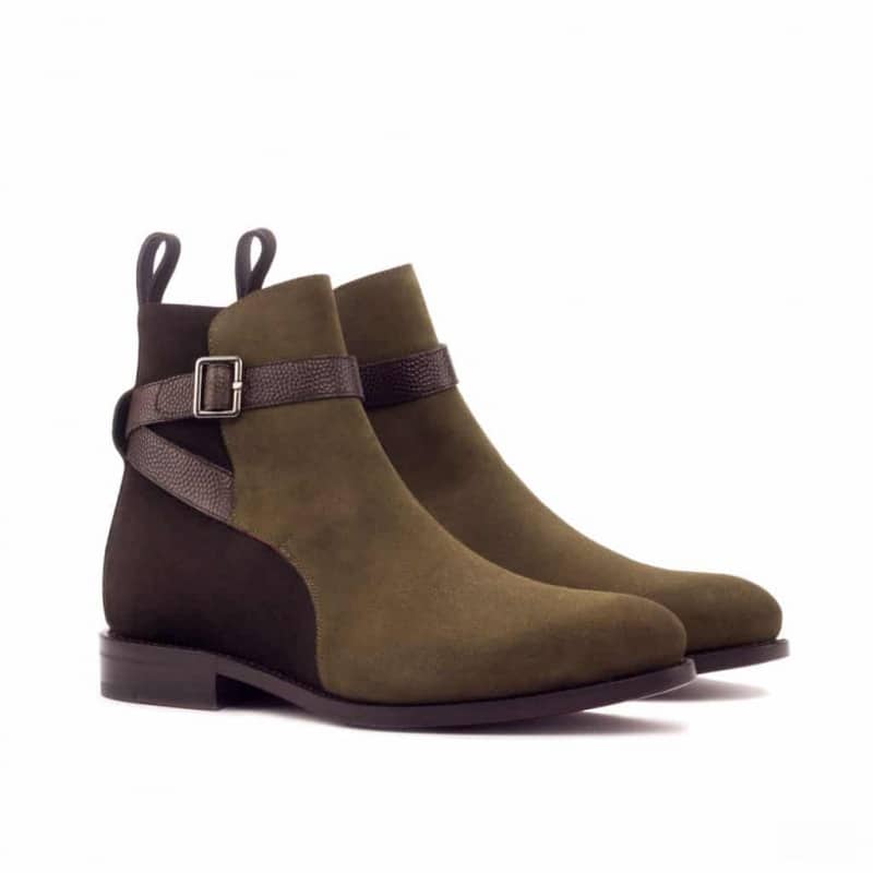Vellano Olive Brown Suede Jodhpuri Boot