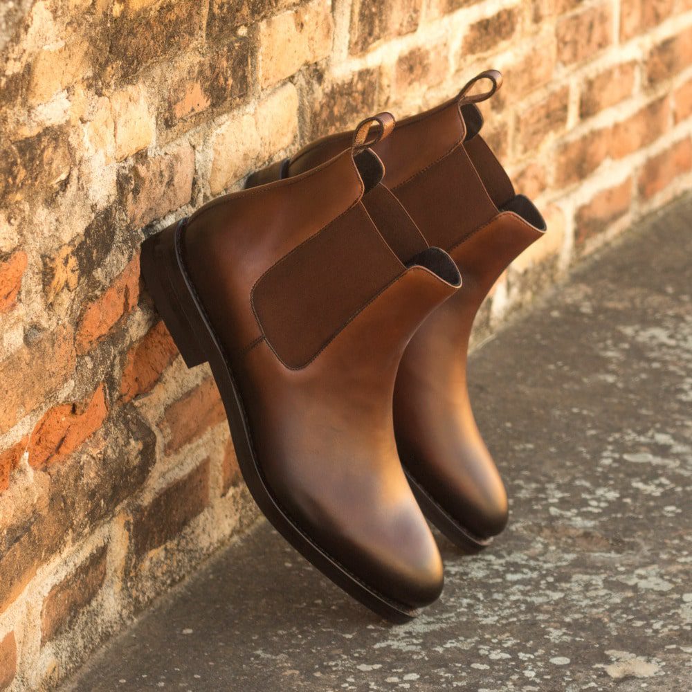 Vellano Premium Crust Leather Chelsea Boot