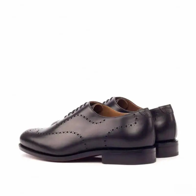 Vellano Royal Black Brogue Wholecut Derby Shoe