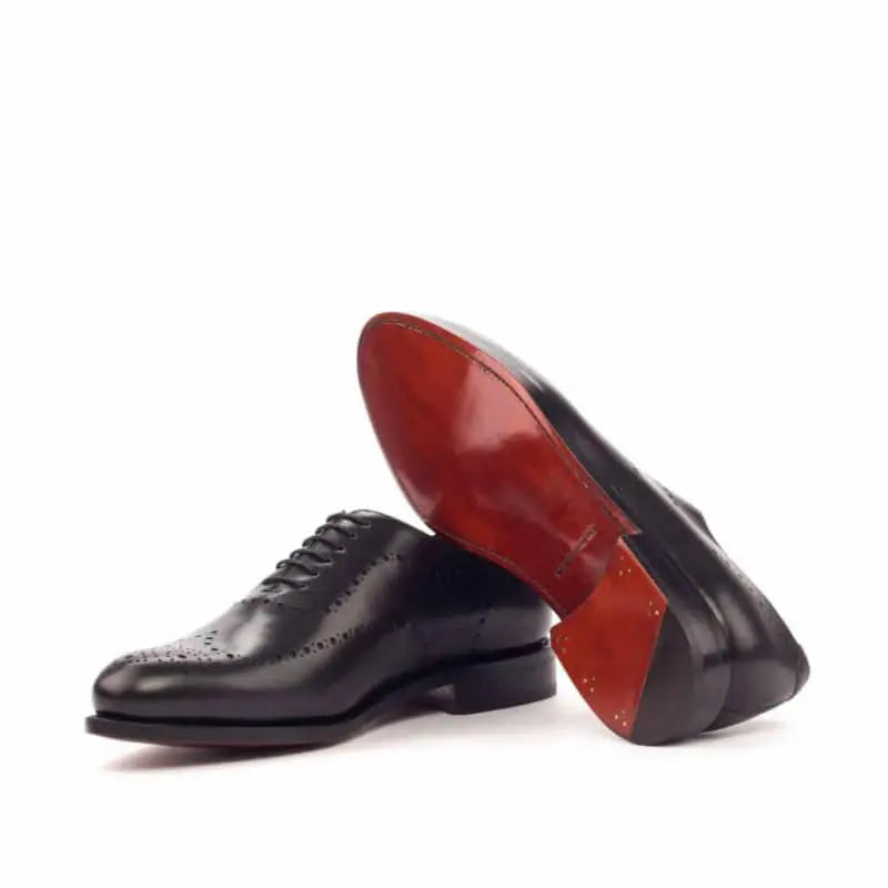 Vellano Royal Black Brogue Wholecut Derby Shoe