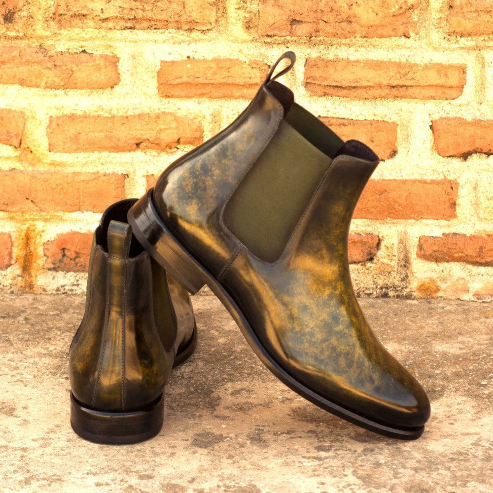 Vellano Green Yellow Earth Chelsea Boot