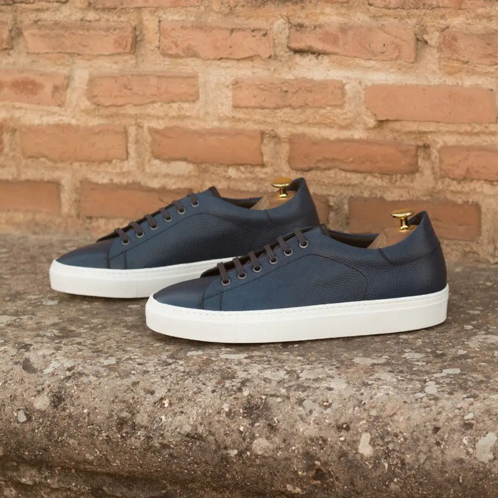 Vellano Carlos Navy Blue Milled Sneakers