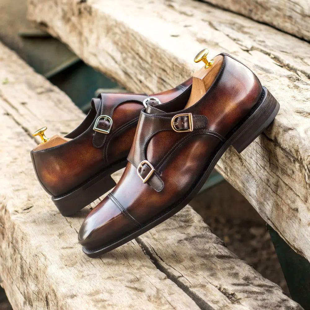Vellano Dark Cuir Earth Double Monk