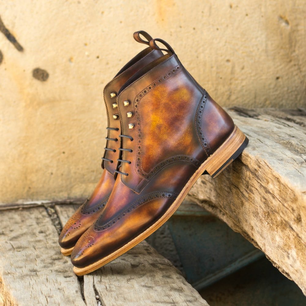 Vellano Fire Earth Brown Brogue Boot